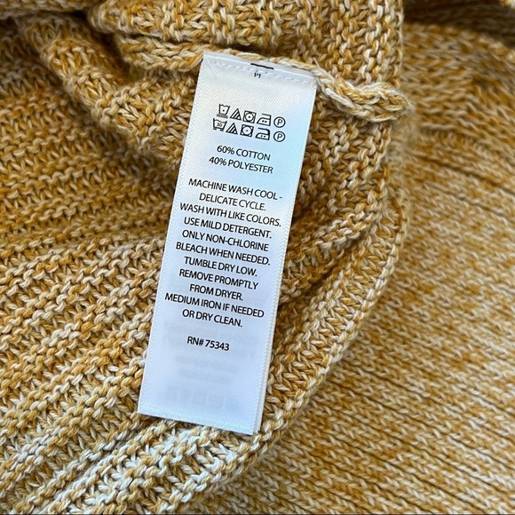 JOIE sweater ribbed round neck buttons large extra large - Picture 6 of 8